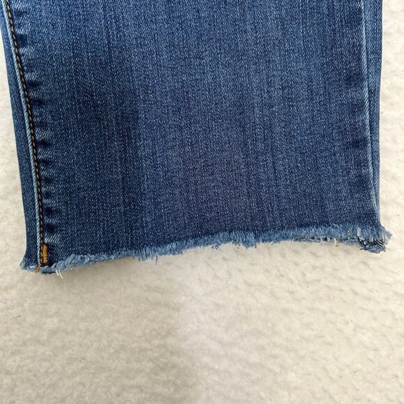 Seven 7 Jeans Women's Madison Straight Distressed Hem Blue Size 10 - Picture 8 of 10